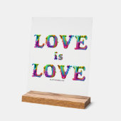 SlipperyJoe liefde is liefde druppelen smelten dyn Acryl Bord (Hoek)