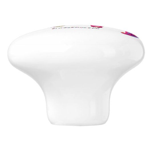 SlipperyJoe liefde is liefde druppelen smelten dyn Keramische Knop (Zijkant)