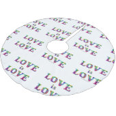 SlipperyJoe liefde is liefde druppelen smelten dyn Kerstboom Rok (Gekanteld)