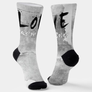SlipperyJoe liefde kent geen kleur ras huidskleur Sokken