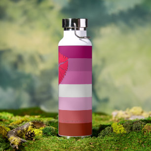 SlipperyJoe lipstick lesbische pridevlag vrouwelij Waterfles