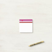 SlipperyJoe lipstick lesbische trots vlag vrouweli Post-it® Notes (Op bureau)