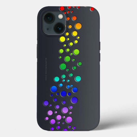 SlipperyJoe love bubbles rood sinaasappel geel gro Case-Mate iPhone Case (Achterkant)