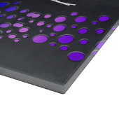 SlipperyJoe love bubbles rood sinaasappel geel gro Snijplank (Hoek)