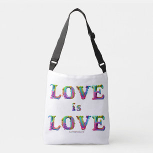 SlipperyJoe love is love druipende smeltende dynam Crossbody Tas