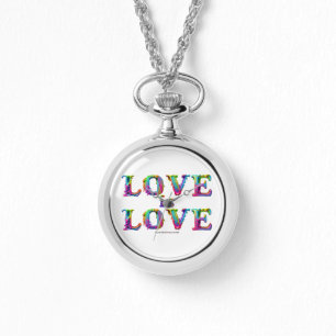 SlipperyJoe love is love druipende smeltende dynam Horloge