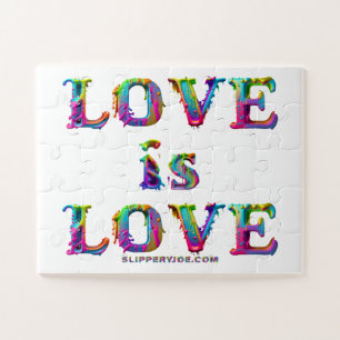 SlipperyJoe love is love druipende smeltende dynam Legpuzzel