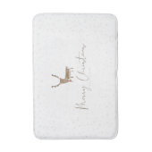 SlipperyJoe Merry Kerstfeest rendier rode neus mie Badmat (Voorkant Verticaal)