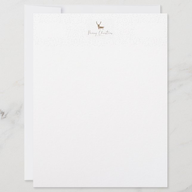 SlipperyJoe Merry Kerstfeest rendier rode neus mie Briefhoofd (Voorkant)