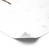 SlipperyJoe Merry Kerstfeest rendier rode neus mie Perfect Poster (Hoek)