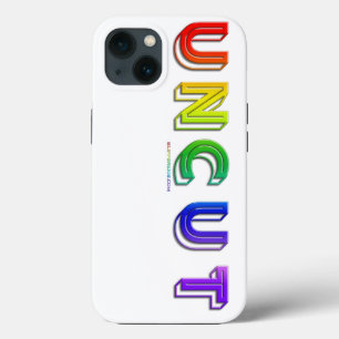 SlipperyJoe onbesneden levendig levendig neon rege iPhone 13 Hoesje