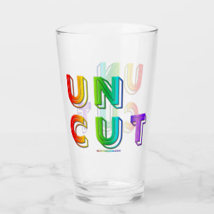 SlipperyJoe onbesneden levendig levendige neon reg Glas