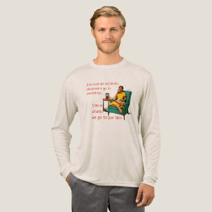 SlipperyJoe socialiserend drinkfeest vintage vrouw Tri-Blend Shirt