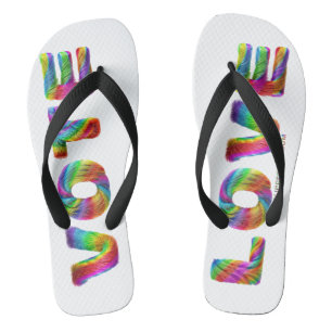 SlipperyJoe stem liefde gelijkheid regenboogkleuri Teenslippers