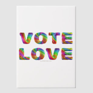SlipperyJoe stem liefde gelijkheid regenboogkleuri Vellum Uitnodigingen