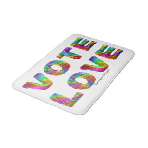 SlipperyJoe stem love gelijkheid regenboogkleurige Badmat