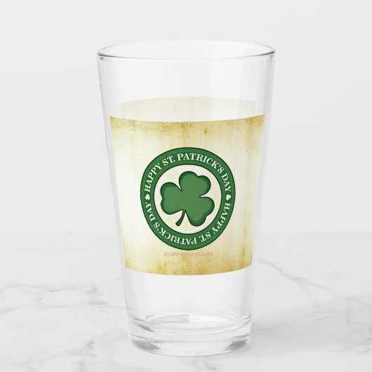 SlipperyJoe viert St. Patrick's Day Iris Glas (Voorkant)