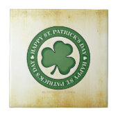 SlipperyJoe viert St. Patrick's Day Iris Tegeltje (Voorkant)