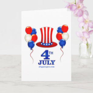 SlipperyJoe's 4 juli Onafhankelijkheidsdag klassie Kaart