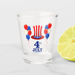 SlipperyJoe's 4 juli Onafhankelijkheidsdag klassie Shot Glas