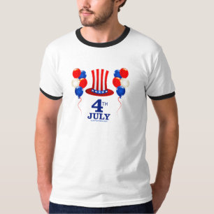 SlipperyJoe's 4 juli Onafhankelijkheidsdag klassie T-shirt