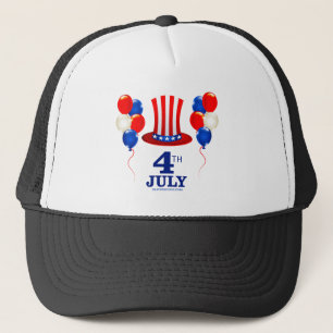 SlipperyJoe's 4 juli Onafhankelijkheidsdag klassie Trucker Pet