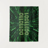 SlipperyJoe's 69 binaire code levendige groene com Wandkleed (Voorkant)