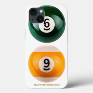 SlipperyJoe's 69 harde pooltafel twee biljartbal iPhone 13 Hoesje