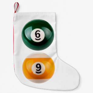 SlipperyJoe's 69 harde pooltafel twee biljartbal Kleine Kerstsok