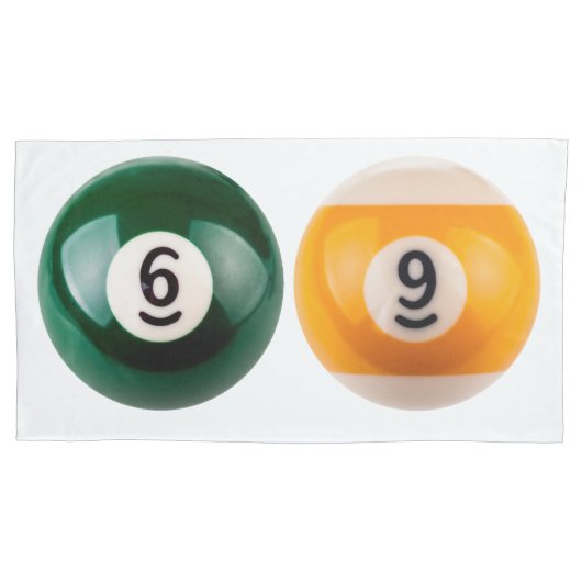 SlipperyJoe's 69 harde pooltafel twee biljartbal Kussensloop (Voorkant)