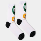 SlipperyJoe's 69 harde pooltafel twee biljartbal Sokken (Rechts)