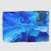 SlipperyJoe's abstracte wolkenkunstwerk kleurrijke Golfhanddoek (Horizontaal)