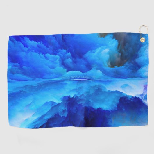 SlipperyJoe's abstracte wolkenkunstwerk kleurrijke Golfhanddoek (Horizontaal)