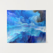 SlipperyJoe's abstracte wolkenkunstwerk kleurrijke Wandkleed (Voorkant (horizontaal))