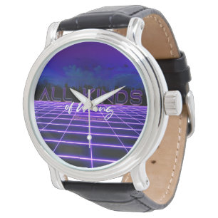 SlipperyJoe's allerlei verkeerde vet 3D-tekst retr Horloge