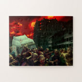 SlipperyJoe's apocalyptische Halloween-scène grote Legpuzzel (Horizontaal)