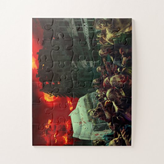 SlipperyJoe's apocalyptische Halloween-scène grote Legpuzzel (Verticaal)