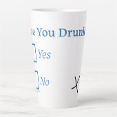 SlipperyJoe's Are You Drink gehamerd selectievakje Latte Mok (Voorkant)