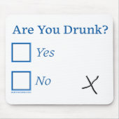 SlipperyJoe's Are You Drink gehamerd selectievakje Muismat (Voorkant)
