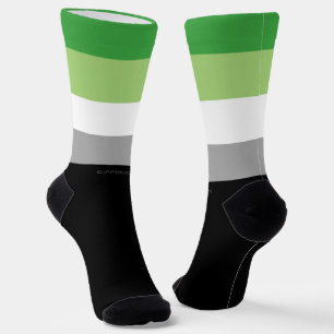 SlipperyJoe's Aromantische Pride Vlag homoseksuele Sokken