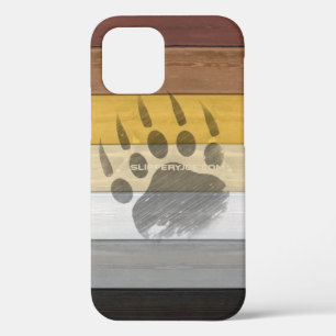 SlipperyJoe's artistieke Beer Hout homo geschenken iPhone 12 Pro Hoesje