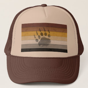 SlipperyJoe's artistieke Beer Hout homo geschenken Trucker Pet