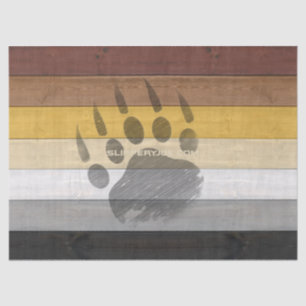 SlipperyJoe's artistieke Beer Wood gay gifts Beer Tissuepapier