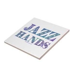 SlipperyJoe's artistieke Jazz Hands levendige kleu Tegeltje
