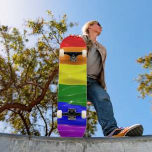 SlipperyJoe's artistieke Kleurrijke gay Pride-cade Skateboard