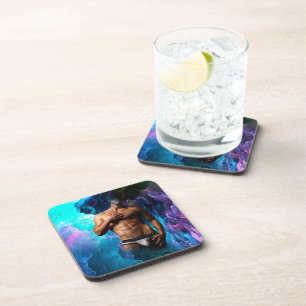 SlipperyJoe's artistieke Man ondergoed bulge gay p Bier Onderzetter