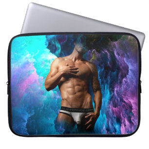 SlipperyJoe's artistieke Man ondergoed bulge gay p Laptop Sleeve
