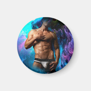 SlipperyJoe's artistieke Man ondergoed bulge gay p Magneet