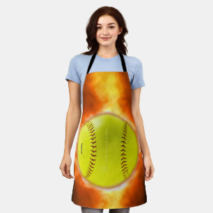 SlipperyJoe's artistieke Softball op het vuur homo Schort