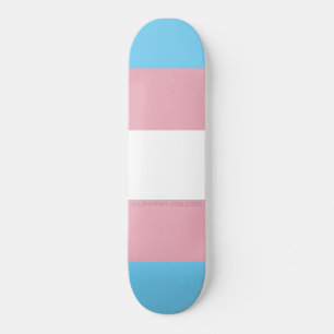 SlipperyJoe's artistieke Transgender Pride vlag ca Skateboard